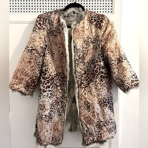 Vintage Handmade Reversible Fur & Silk Coat - Burning Man and Coachella Ready 🔥